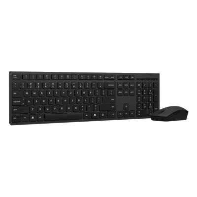 4. Lenovo Professional Kabelloses, wiederaufladbares Tastatur- und Maus-Set | Kabellos | Maus inklusive | US-Englisch | Bluetooth-Verbindung | Grau
