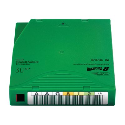2. HPE LTO-8 Ultrium 30 TB RW Datenkassette, leeres Datenband, 12 TB, 1,26 cm