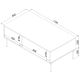 3. TRESSE Couchtisch/Tisch 110x60x40 mattgrün
