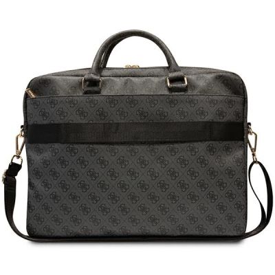 3. Guess 4G Printed Stripes Tasche für einen 16-Zoll-Laptop – Schwarz