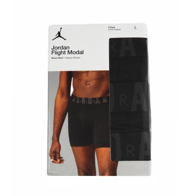 5. Air Jordan Flight Herren-Boxershorts aus Modal, 3er-Pack, Schwarz - JM0621-023