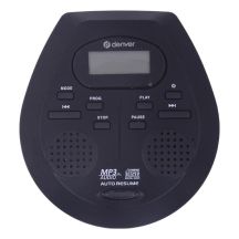 Discman mit automatischer Wiedergabefortsetzung und Anti-Shock-Funktion DMP-395B, schwarz