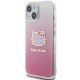 2. Hello Kitty IML Gradient Electrop Kitty Head Hülle für iPhone 15 – Rosa