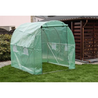 42. Gewächshaus-Gartentunnel 200x200x200CM PE-Grünstahlkonstruktion