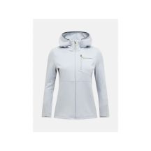 Bluza damska PEAK PERFORMANCE W Trail Polartec Power Grid Zip Hood kolor szary