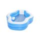 13. Bestway 54409 Aufstellpool, aufblasbarer Pool, oval, blau-weiß