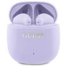 Guess Bluetooth-Kopfhörer GUTWSJ14ESGU TWS + Dockingstation Lila/Lila Gedrucktes klassisches Logo