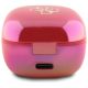4. Guess Bluetooth-Kopfhörer GUTWSJ144ESF TWS + Dock Fuchsia/Fuschia Iridescent 4G Gedrucktes Logo