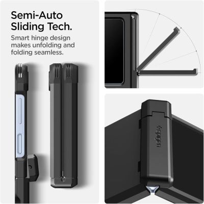 2. Spigen Tough Armor Pro Mag MagSafe Case für Samsung Galaxy Z Flip 6 / 7 FE - Schwarz