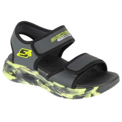Skechers S-Lights: Sola Glow Sandale - Fusion Brights 407032L-CCBK Grau 28