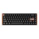 Keychron K6 HE Universal-Tastatur mit USB und Bluetooth, Braun/Schwarz
