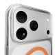 10. Puro Lite Mag TPU+PC Hülle kompatibel mit MagSafe für iPhone 17 Pro - Transparent mit orangefarbenem Ring