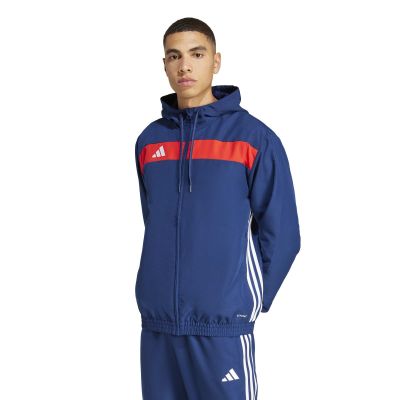 2. adidas Tiro Essentials Woven Hoodie JC5436