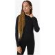 6. Damen-Funktionsshirt Super.natural Lux Base LS – Jet Black, Größe: S