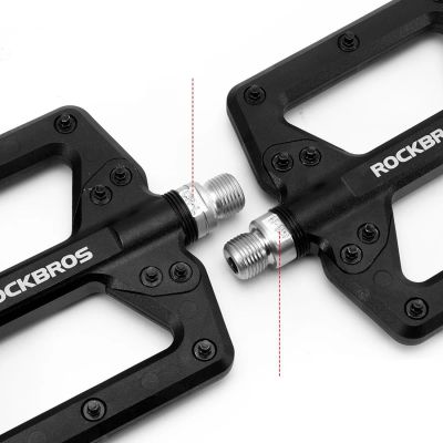 2. Rockbros 2022-12A Nylon-Fahrradpedale – Schwarz