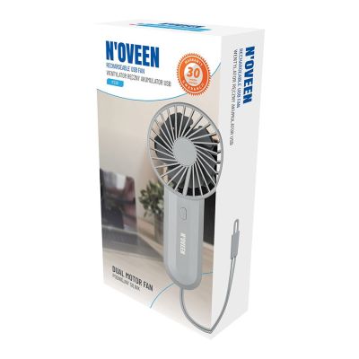 7. NOVEEN F220 USB-wiederaufladbarer Handventilator