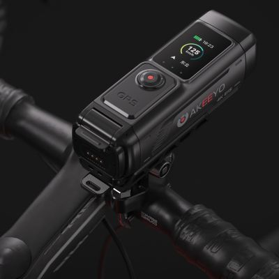 4. AKEEYO 730Pro 4K Lenker-Videorekorder Sportkamera für Fahrräder und Motorräder - Schwarz