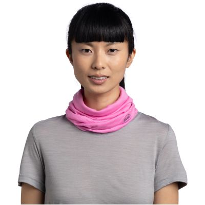 2. Multifunktionstuch Buff Lightweight Merino Wool – Solid Fluor Fuchsia, Größe: M