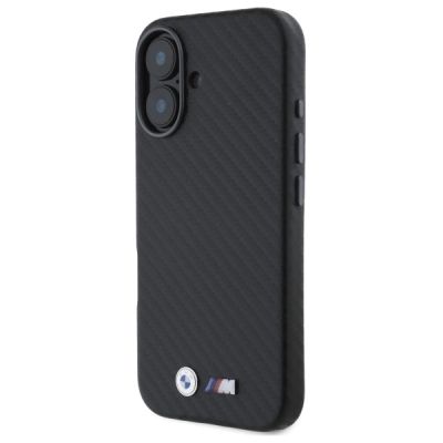 2. BMW Carbon Wrapped Metal Case für iPhone 16 – Schwarz