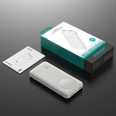 15. Powerbank Joyroom JR-PBF12 10000mAh 2.4A 2x USB-A 1x USB-C - weiß