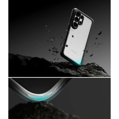 7. Ringke Fusion Bold Hülle für Samsung Galaxy S26 Ultra – Transparent Schwarz