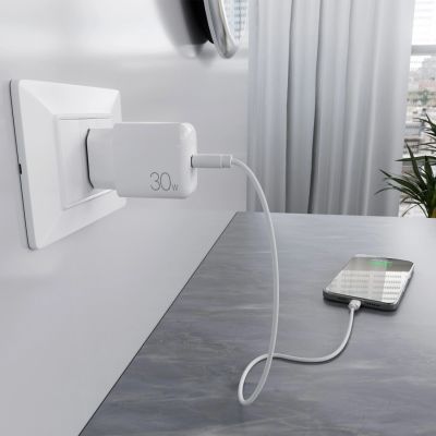 8. Puro PROLITE 30W USB-C Wandladegerät - Weiß
