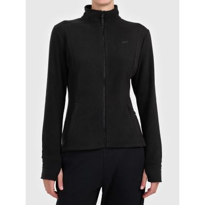 Damen-Fleecejacke mit Stehkragen, Reißverschluss, Größe 4F 4FWMM00TFLEF469-20S