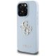 2. Guess Grained Big 4G Logo Small Classic Logo Hülle für iPhone 16 Pro - Blau