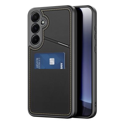 13. Dux Ducis Rafi II Hülle für Samsung Galaxy S25+ mit Ständer und Geldbörse – Schwarz