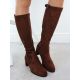 9. Braune Damenstiefel aus Veloursleder Sergio Leone KZ205
