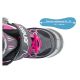 16. Rollschuhe - Rollschuhe - Eislaufen 4-in-1 ENERO PRO LED 34-37 Rosa-Grau