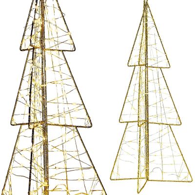 Dekorationsbaum 150 LED Champagner 60 cm LUCA