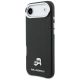 2. Karl Lagerfeld Karl & Choupette Head Pins Saffiano MagSafe Hülle für iPhone Air - Schwarz