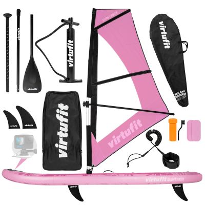 8. VIRTUFIT SUP SURFER 305 BOARD MIT SEGEL UND ZUBEHÖR PINK