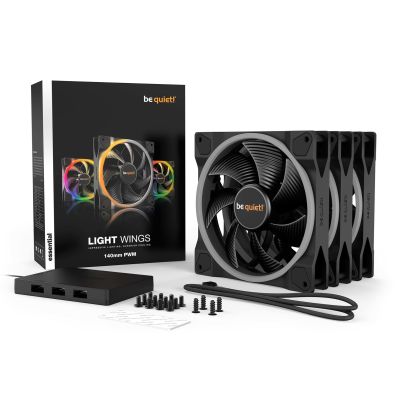 6. LEISE LÜFTER! LEICHTE FLÜGEL 140 mm PWM DREIERPACK