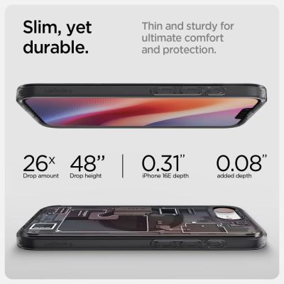 14. Spigen Ultra Hybrid MagSafe Hülle für iPhone 16e / 17e Zero One - Schwarz