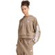Damen-Sweatshirt adidas Essentials 3-Stripes French Terry Quarter-Zip beige KF8315