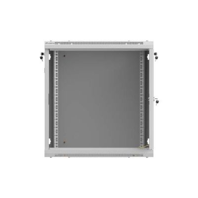 24. LANBERG 19" 12U 600X600 GRAUER WANDMONTIERTER RACK-SCHRANK MIT PERFORIERTEN TÜREN (FLAT PACK)