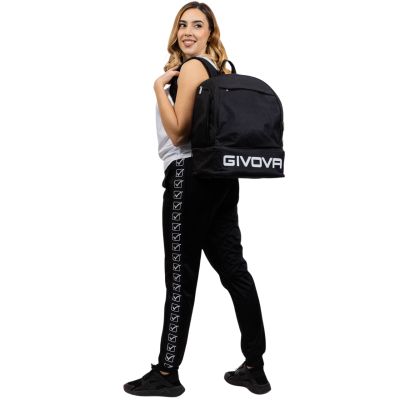 2. Givova Zaino Sport Kleiner Rucksack mit verstärktem Boden Schwarz B029-0010-UNICA