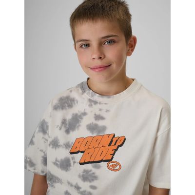 3. Baumwoll-T-Shirt für Jungen 4F 4FJRSS26TTSHM4168-91A