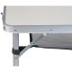12. Klappbarer Campingtisch 120x60x70/62/55cm, 4 Stühle und Ablage