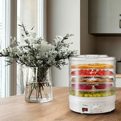 6. GreenBlue GB190 Dörrgerät für Pilze, Gemüse und Obst (250 W; weiß)