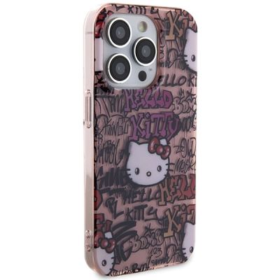 4. Hello Kitty IML Tags Graffiti-Hülle für iPhone 13 Pro Max – Rosa
