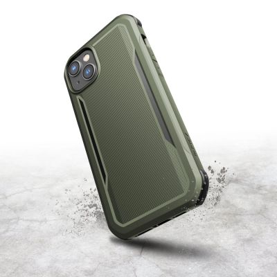 3. Raptic X-Doria Fort Case iPhone 14 Pro Max mit gepanzerter MagSafe-Hülle grün