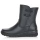 7. Rieker Z7172-00 Wasserdichte, bequeme schwarze Damen-Ankle-Boots aus Leder