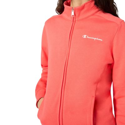 10. Champion Damen-Trainingsanzug mit durchgehendem Reißverschluss, Orange und Marineblau, 118289 RS073