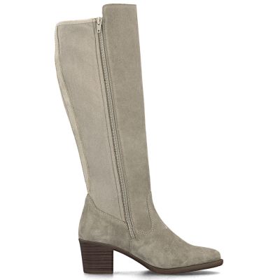 Damen-Lederstiefel mit hohem Absatz, gefüttert, beige, Rieker Y2050-60