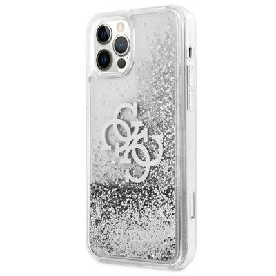 2. Guess GUHCP12LLG4GSI iPhone 12 Pro Max 6,7" Silber/Silber Hardcase 4G Big Liquid Glitter