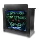 9. DJ BOOTH BK – DJ-Pulttisch, RGB-LED-beleuchtete Tafel, Fernbedienung, Stifte, Abdeckung