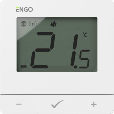 Temperaturregler, batteriebetrieben, weiß, ZigBee/868 MHz, oberflächenmontiert